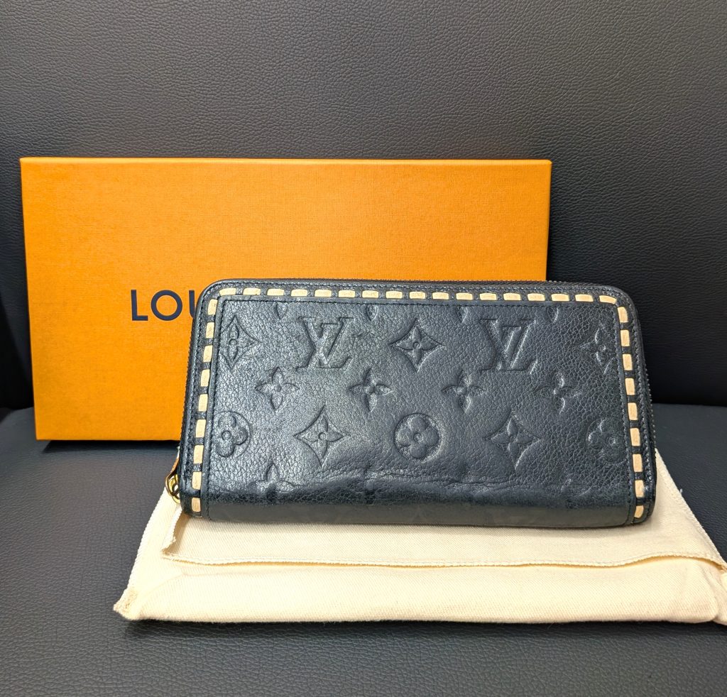 ルイヴィトン 買取 アンプラント ジッピーウォレット ノワール M64805 箱・保存袋