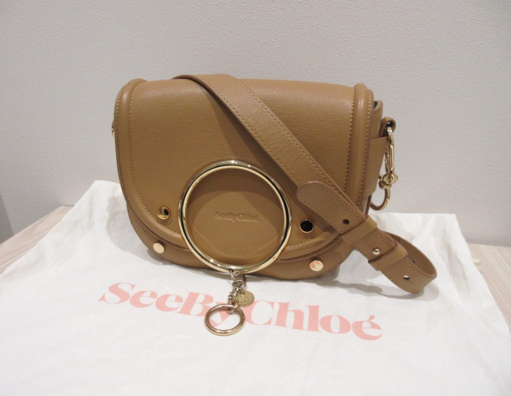シーバイクロエ ショルダーバッグ買取 Mara ベージュ 傷あり