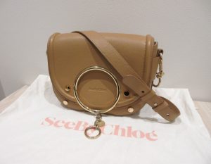 シーバイクロエ ショルダーバッグ買取 Mara ベージュ 傷あり