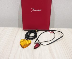 バカラ 買取 クリスタル ネックレス 2点