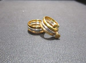 貴金属アクセサリー K18・Ptコンビ イヤリング 買取 3カラー金相場歴史的最高値更新！