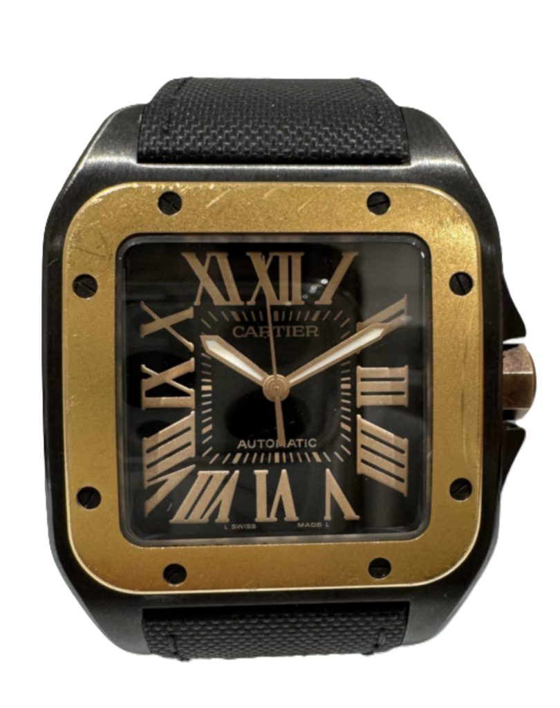 カルティエ サントス100 LM 腕時計 買取 W2020009 自動巻き 傷