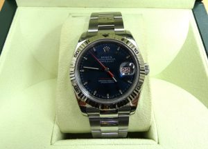 ロレックス デイトジャスト ターノグラフ 116264 ブルー文字盤買取