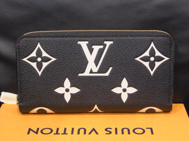 ルイヴィトン 買取 バイカラーモノグラム  ジッピーウォレットM80481 ブラックベージュ