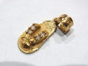 14K ネックレストップ 買取 メレダイヤ ハワイアンジュエリー