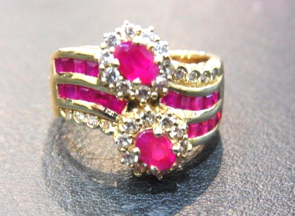 ルビー 買取 ダイヤモンド k１８金 リング 査定
