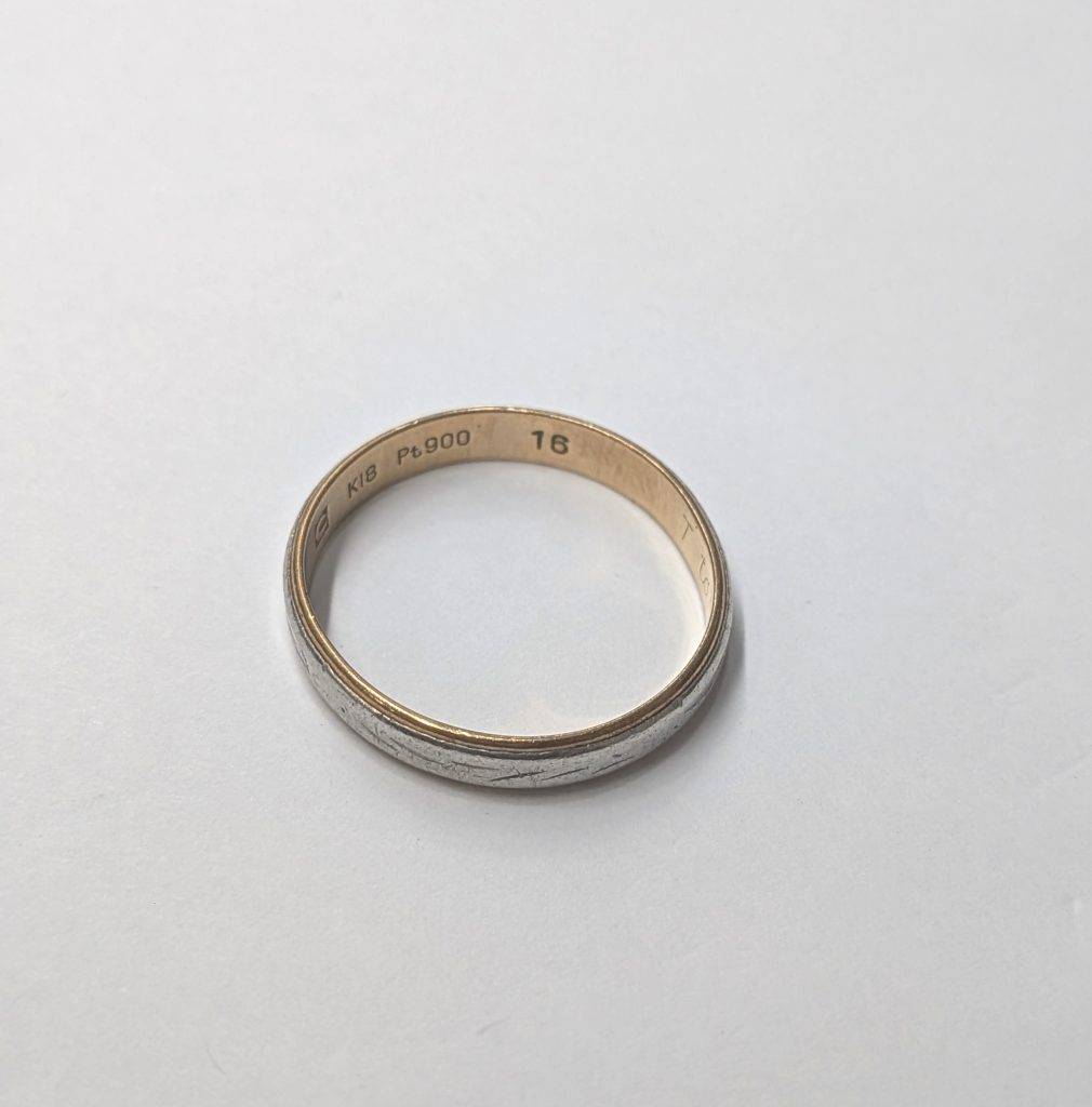 貴金属 買取 マリッジリング K18PT900 コンビリング 指輪