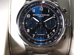 ボーム＆メルシエ 買取 ケープランド 44mm 青文字盤 MOA10066 箱・保証書