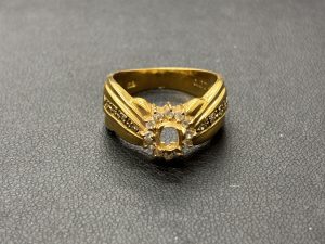 K18 リング 買取 メレダイヤ0.27ct 遺品整理 貴金属なら買取可能