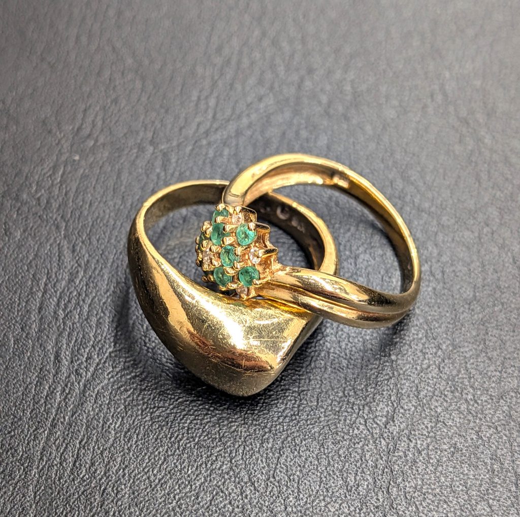 貴金属 K18 買取 リング 18金 金製品 2点