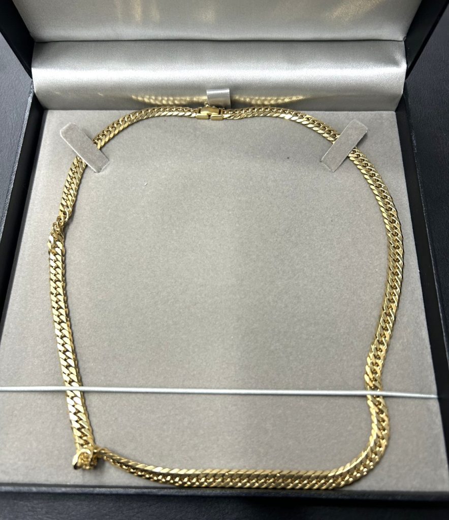 貴金属 K18 買取 6面カットダブル 喜平ネックレス 金製品