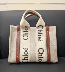 クロエ 買取 ウッディ スモール キャンバス×レザー 2WAYバッグ