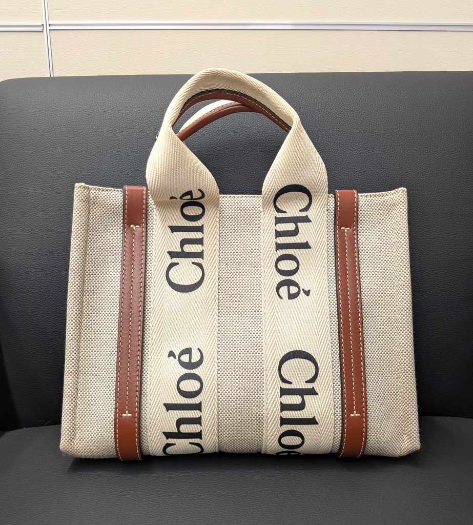 クロエ 買取 ウッディ スモール キャンバス×レザー 2WAYバッグ