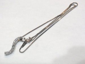 Pt850 ダイヤモンドネックレス 買取 プラチナ850 メレダイヤ