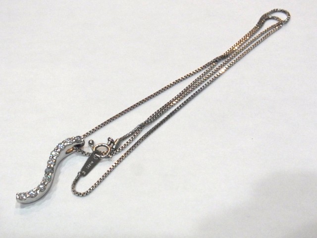 Pt850 ダイヤモンドネックレス 買取 プラチナ850 メレダイヤ