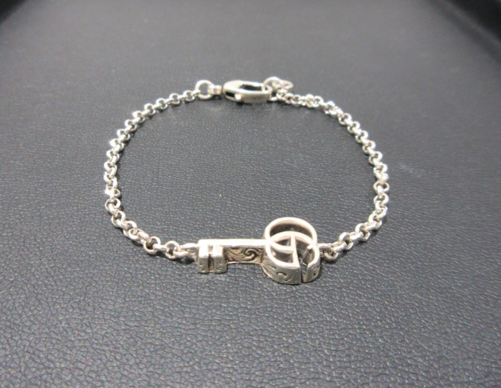 グッチ GG エイジングキー アラベスクブレスレット 買取 SV925製