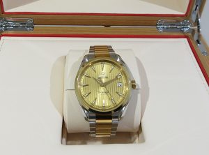 オメガ シーマスター アクアテラクロノグラフ 買取 SS×YGコンビ 付属品完品