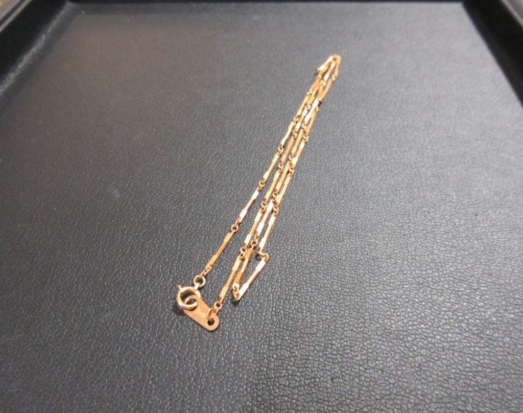 貴金属アクセサリー K18製 ネックレス 買取