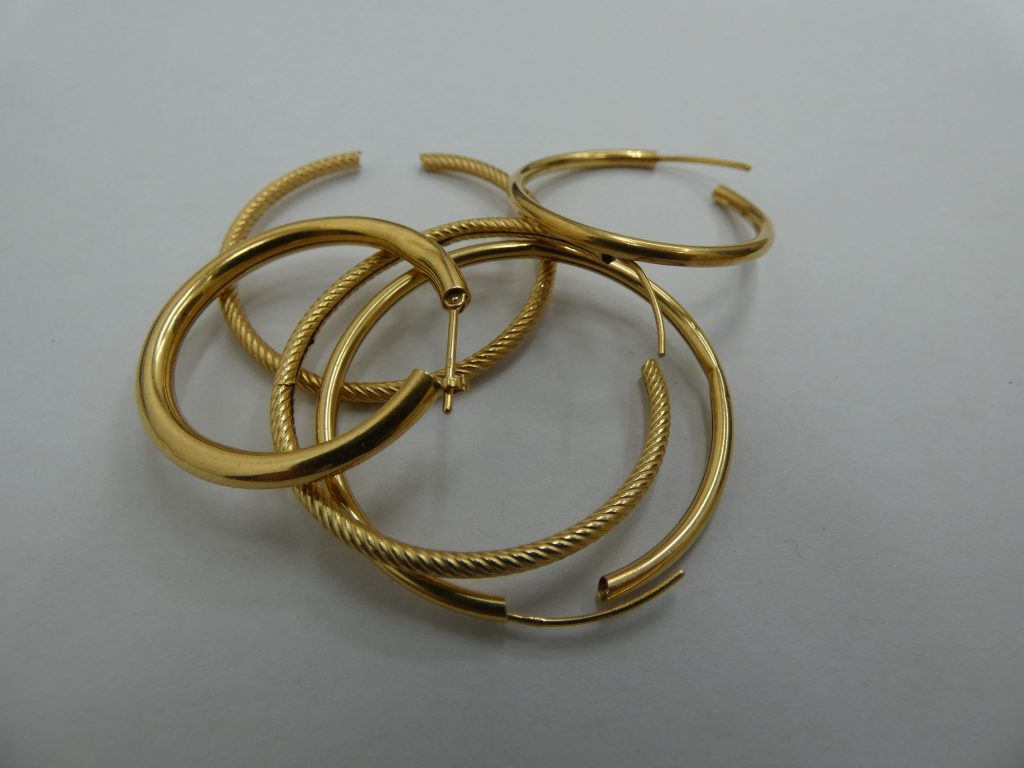 貴金属ジュエリー 買取 K18(750) フープピアス まとめ