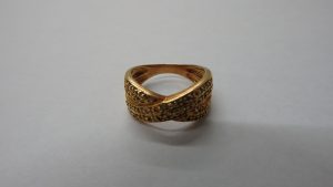 貴金属ジュエリー 買取 K18製 リング メレダイヤ0.17ct