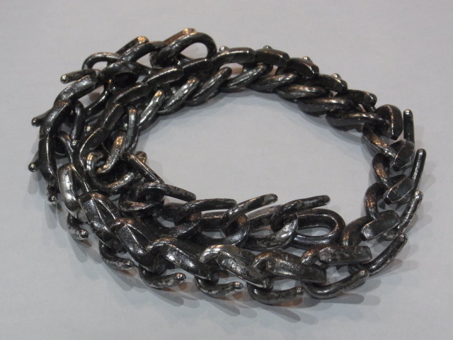 ティファニー 買取 フォージ ネックレス ミディアムリンク 18インチ いぶし仕上げ