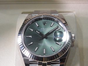 ロレックス 買取 デイトジャスト41 126334 ミントグリーン ジュビリーブレス
