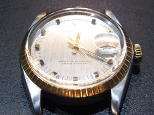 ロレックス 買取 オイスターパーペチュアル デイト 1505 グレー ショートインデックス 1968年頃