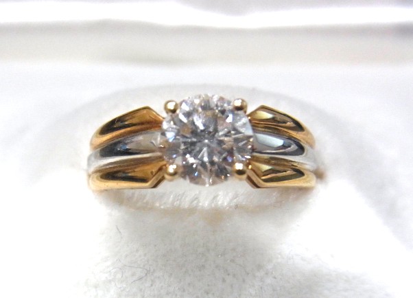 K１８金・プラチナ900 ダイヤモンド 1.27ｃｔ リング 買取査定