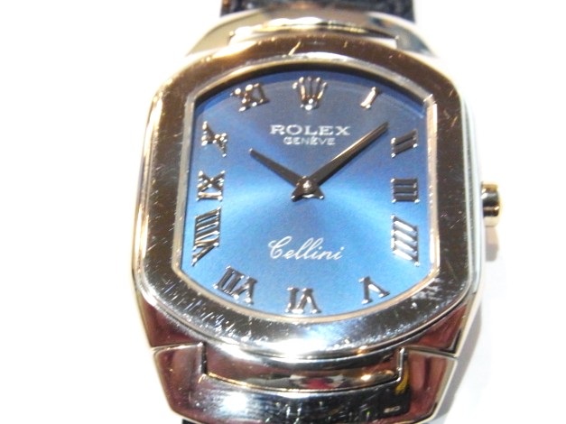 ロレックス 買取 チェリーニ 6633 ブルー文字盤