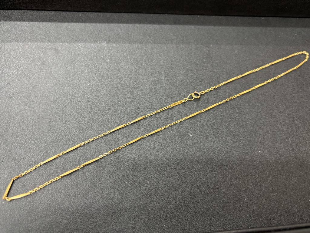 K18 ネックレス 買取 前日比+1,285円の急騰！急落に注意