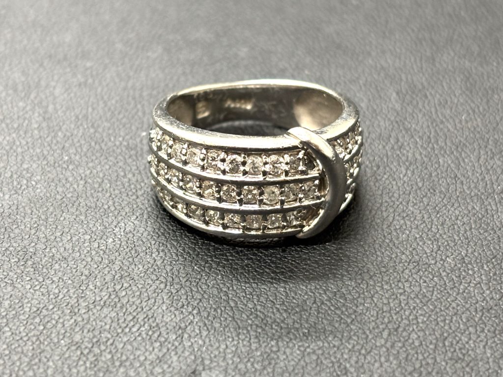 Pt900 ダイヤモンドリング 買取 パヴェダイヤ D1.00ct プラチナ
