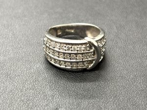 Pt900 ダイヤモンドリング 買取 パヴェダイヤ D1.00ct プラチナ