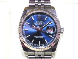 ロレックス買取 デイトジャスト 36 116234 ブルー文字盤