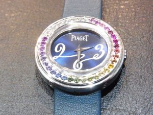 ピアジェ 買取 ポセション P10402 レインボーベゼル 750WG