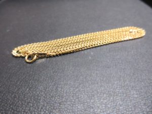 貴金属アクセサリー K18製 喜平ネックレス 買取 ホールマーク刻印入り
