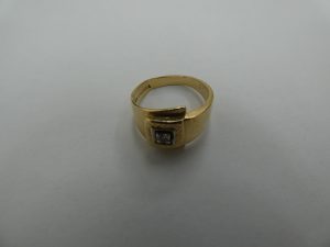 貴金属ジュエリー 買取 14K リング ダイヤ0.12ct アトK