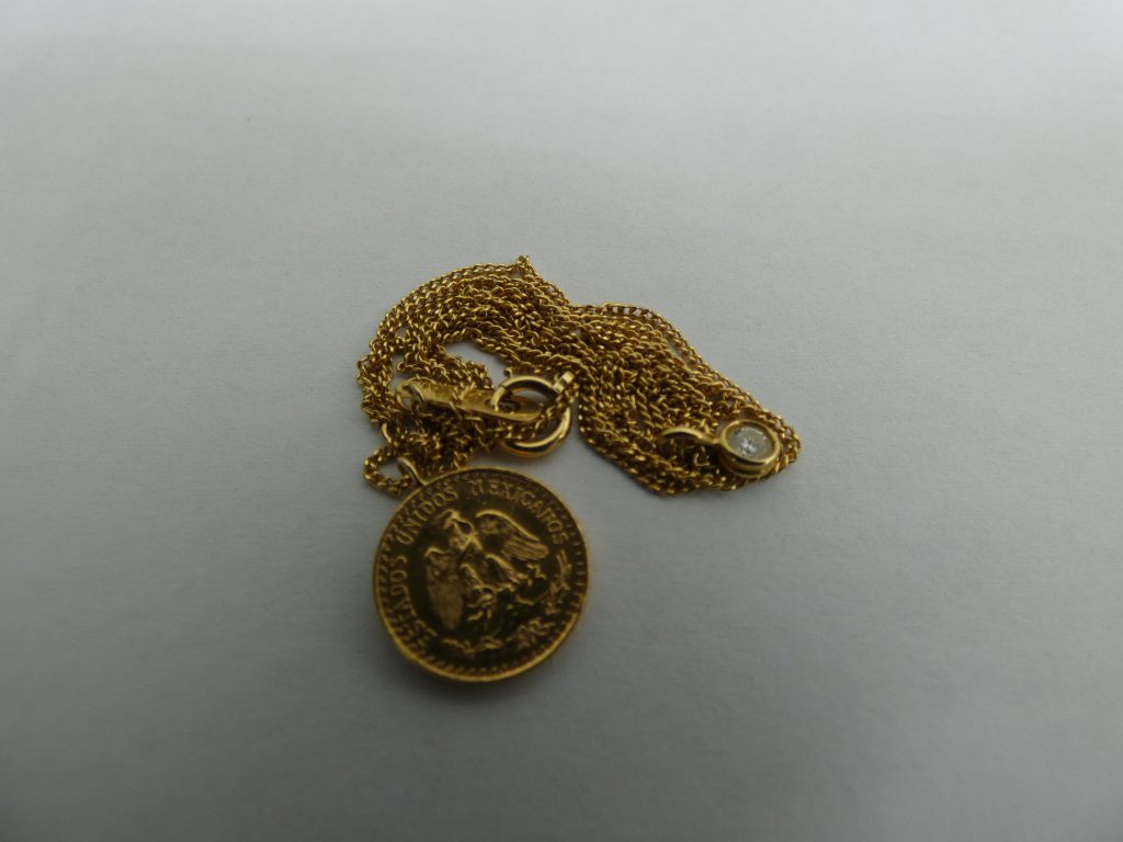 貴金属ジュエリー 買取 ペソ金貨 ペンダントトップ 世界の金貨