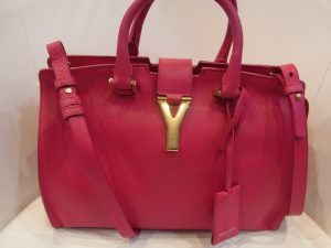 サンローランパリ 買取 プチカバス Yライン ピンク 2wayバッグ