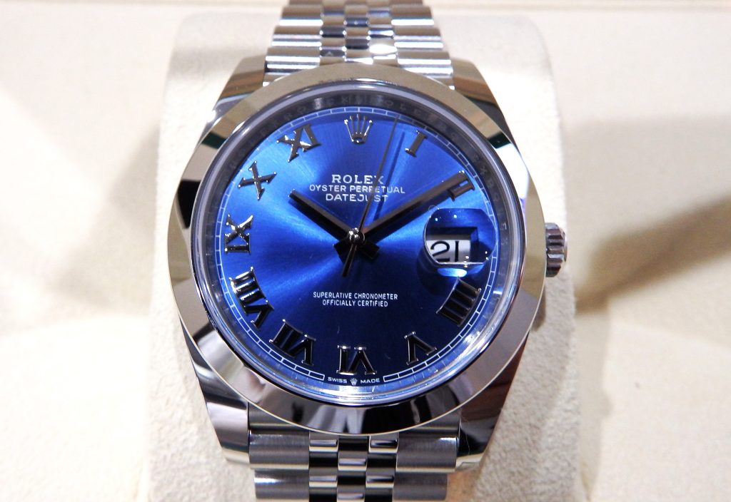 ロレックス買取 デイトジャスト 126300 アズーローブルー
