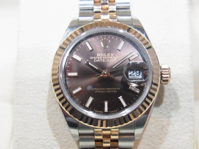 ロレックス 買取 デイトジャスト 279171 チョコレート 文字盤