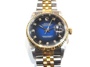 ロレックス買取 デイトジャスト 16233G ブルーグラデーション 文字盤