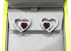 フレッド買取 プリティウーマン ルベライト ダイヤモンド 750ＷＧ ピアス