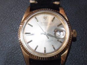 ロレックス 買取 1601/8 社外ブレスレット 本体のみ 金無垢