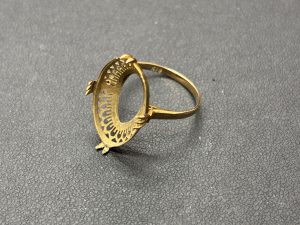 K18 リング 買取り後カラーストーンのみ持ち帰り可能 無料査定